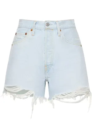RE/DONE 50s Cotton Denim Cutoff Shorts