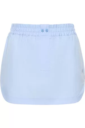 The Attico Aurelie embellished mini skirt - Blue