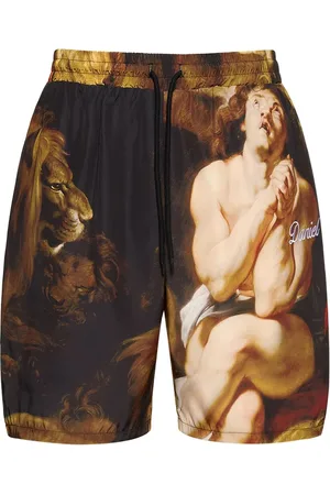 Someit Daniel Printed Satin Shorts