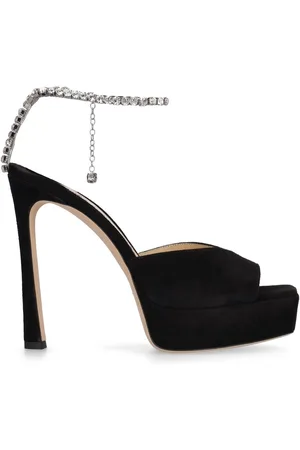 Jimmy Choo 125mm Saeda Suede Platform Sandals