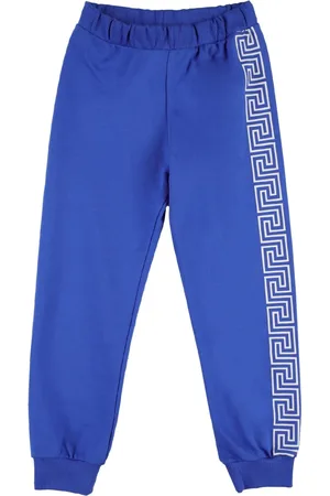 VERSACE Greca Print Cotton Sweatpants