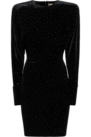 ALEXANDRE VAUTHIER Glittered Velvet Mini Dress