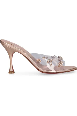 Christian Louboutin 85mm Degraqueen Pvc & Leather Mules