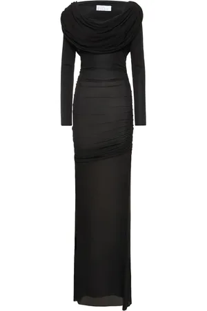 GIUSEPPE DI MORABITO Viscose Jersey Hooded Long Dress