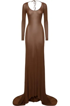 GIUSEPPE DI MORABITO Stretch Viscose Jersey Long Dress