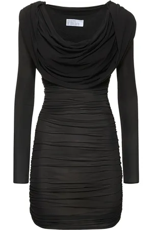 GIUSEPPE DI MORABITO Hooded Viscose Jersey Mini Dress