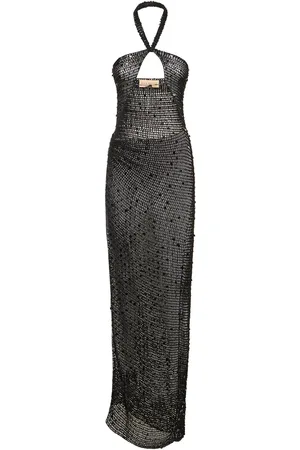 AYA MUSE Gyra Knit Cut Out Long Dress