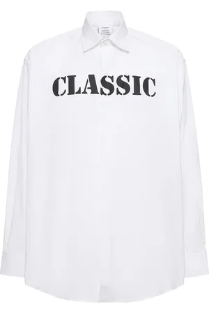 Vetements Classic Shirt Print Cotton Poplin Shirt