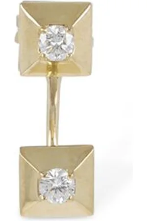 Mini Eéra 18kt Gold Square Mono Earring