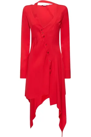 Stella McCartney Asymmetric Viscose Mini Dress