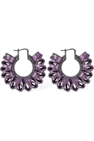 SO-LE STUDIO Ila Leather Hoop Earrings