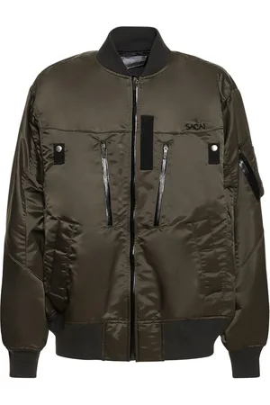 SACAI Nylon Twill Bomber Jacket