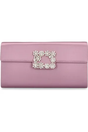 Roger Vivier Lvr Exclusive Satin Envelope Clutch