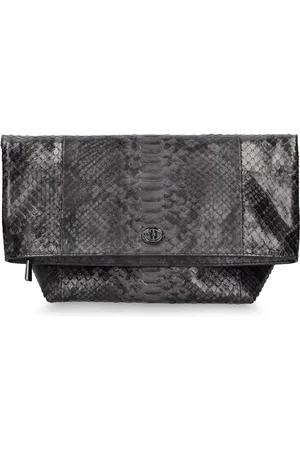 Michael Kors logo-lettering Flat Clutch Bag - Black