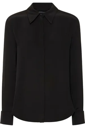 BRANDON MAXWELL Classic Silk Crepe Shirt