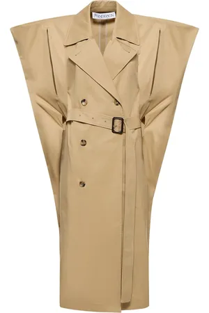 J.W.Anderson Sleeveless Cotton Midi Trench Coat