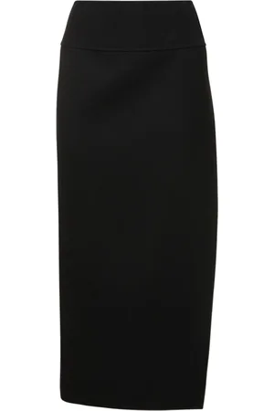 Auralee Wool Midi Skirt
