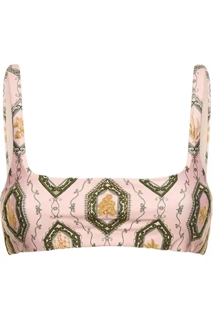 Agua by Agua Bendita Havana Calado Printed Bikini Top