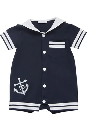 Dolce & Gabbana Embroidered Cotton Romper
