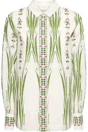 Giambattista Valli Printed Cotton Poplin Blouse