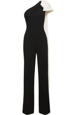 Roland Mouret Asymmetric Stretch Cady Jumpsuit