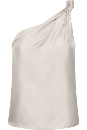 Loulou Studio Adiran Asymmetric Silk Top