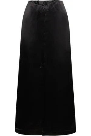 Loulou Studio Lys Silk Blend Midi Skirt