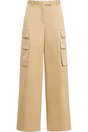 VERSACE Wide Cotton Gabardine Cargo Pants