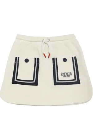 Kenzo Cotton Jersey Skirt W/ Pockets