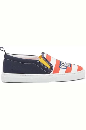 Kenzo Cotton & Rubber Slip On Sneakers