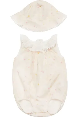 Chloé Cotton Muslin Bodysuit & Hat