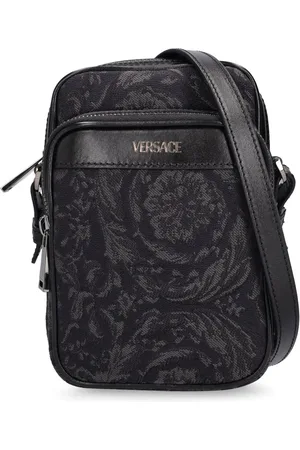 VERSACE Barocco Jacquard Canvas Crossbody Bag