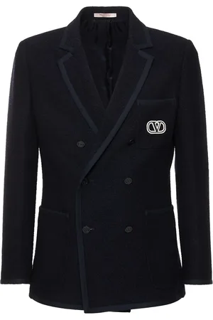 VALENTINO Double Breast Tweed Blazer