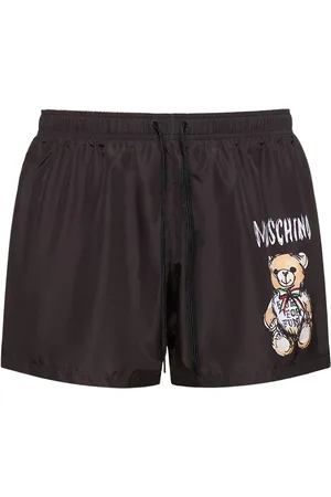 Moschino Teddy Print Nylon Swim Shorts