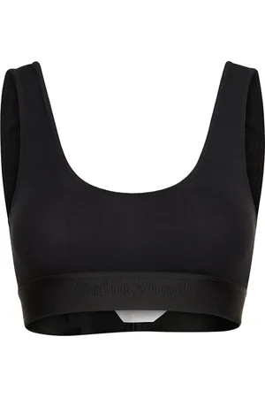 LeKasha Maazi Twist-front Linen Bra Top in Black