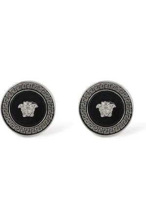 VERSACE Metal Logo Earrings