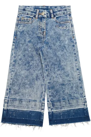 MONNALISA Cotton Flared Jeans