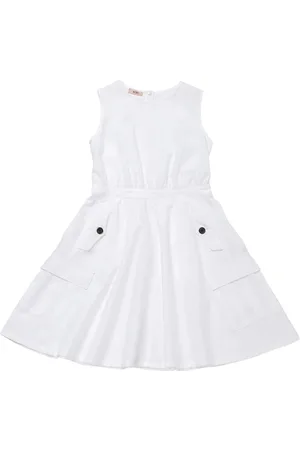 Nº21 Sleeveless Cotton Poplin Pocket Dress