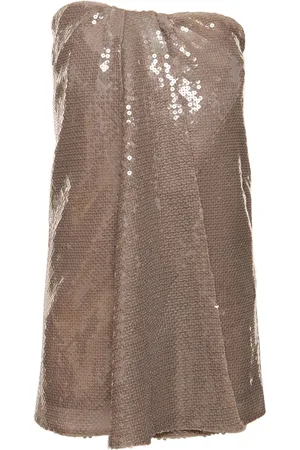 16Arlington Mirai Sequined Strapless Mini Dress