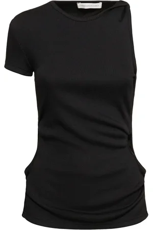CHRISTOPHER ESBER Twisted Side Cutout One Short Sleeve Top