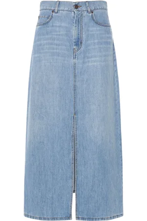 Long blue outlet jean skirts 5xl