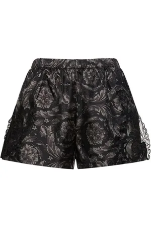 VERSACE Barocco Print Silk Twill Pajama Shorts