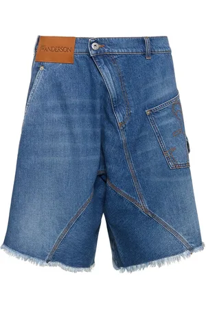 J.W.Anderson Twisted Cotton Denim Workwear Shorts