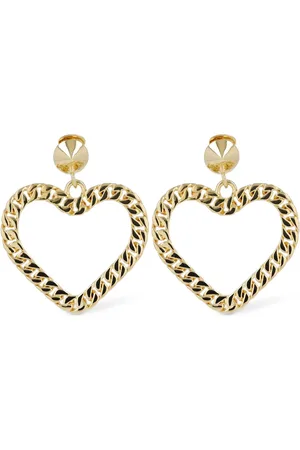Moschino Heart Clip-on Pendant Earrings