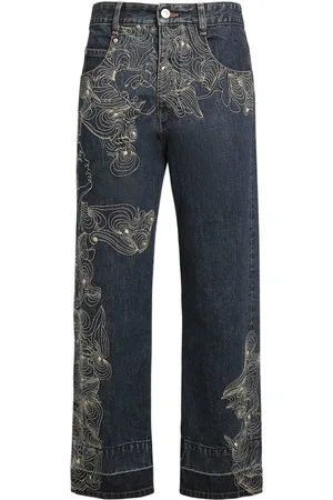 Isabel Marant Irina Embroidered Denim Jeans