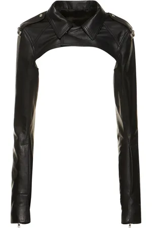Rick Owens Cropped Leather Bolero Jacket