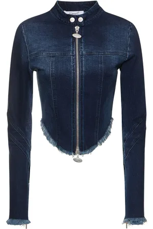 Cannari Concept Tight Cotton Denim Jacket