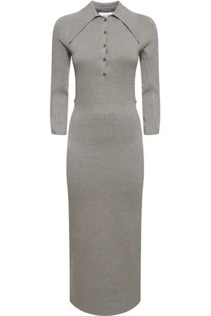 16Arlington Alerone Silk & Cotton Midi Polo Dress