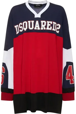 Dsquared2 Logo Oversized Cotton Jersey Sweat Dress