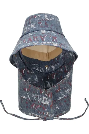 Lanvin Printed Denim Fisherman Hat